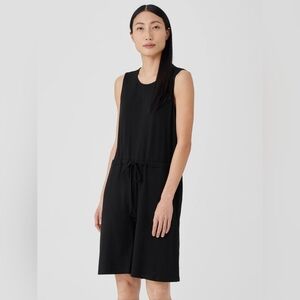 Eileen Fisher Fine Jersey Short Easy Fit Jumpsuit Romper Women's Size XL NWT